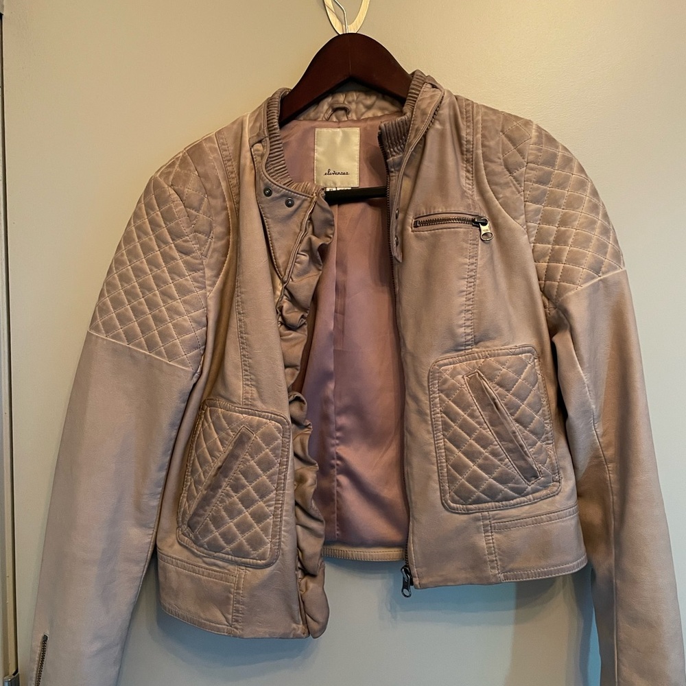 Elevenses pleather jacket